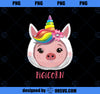 Pigicorn Pig Unicorn Shirt Girls Pig Gifts for Pig Lovers PNG, Magic Unicorn PNG, Unicorn PNG