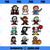 Pixel Art 8Bit Horror Halloween Scary Character Video Games PNG, Movies PNG, Pig Chicken PNG