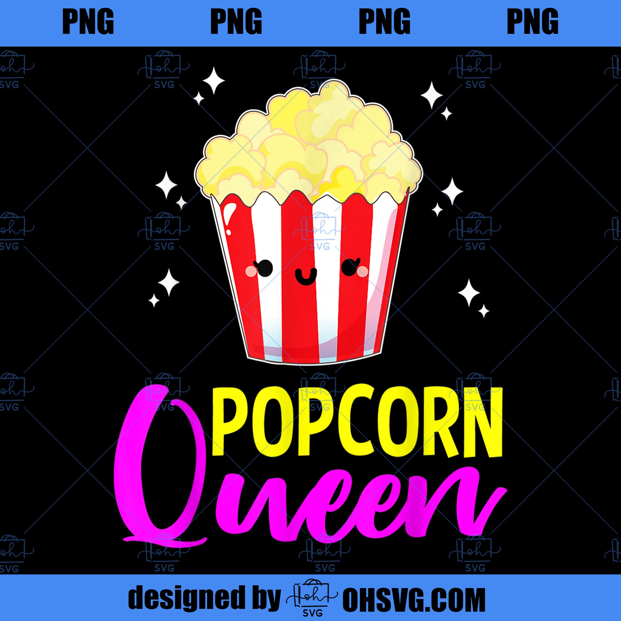 Popcorn Queen for Popcorn Lovers Movie Fans Film Students PNG, Movies PNG, Popcorn PNG