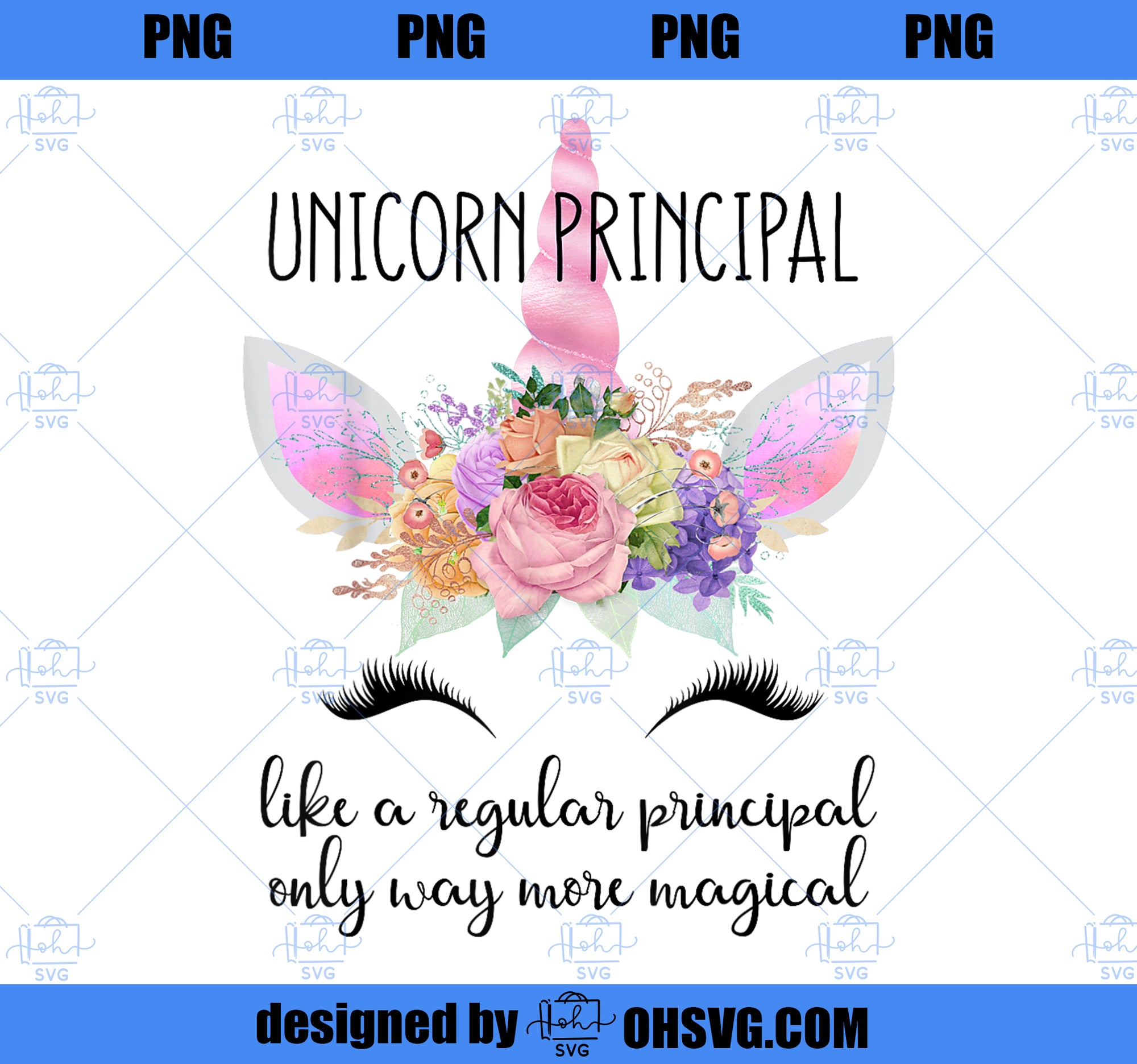 Principal Unicorn Principal of School Teacher Appreciation PNG, Magic Unicorn PNG, Unicorn PNG