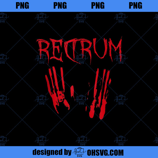 Redrum Halloween Bloody Creepy Vintage Horror Movie Gift  PNG, Movies PNG, Horror Movie PNG