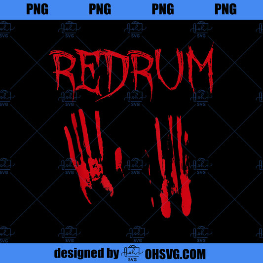 Redrum Halloween Vintage Horror Movie Gift Costume PNG, Movies PNG, Horror Movie PNG