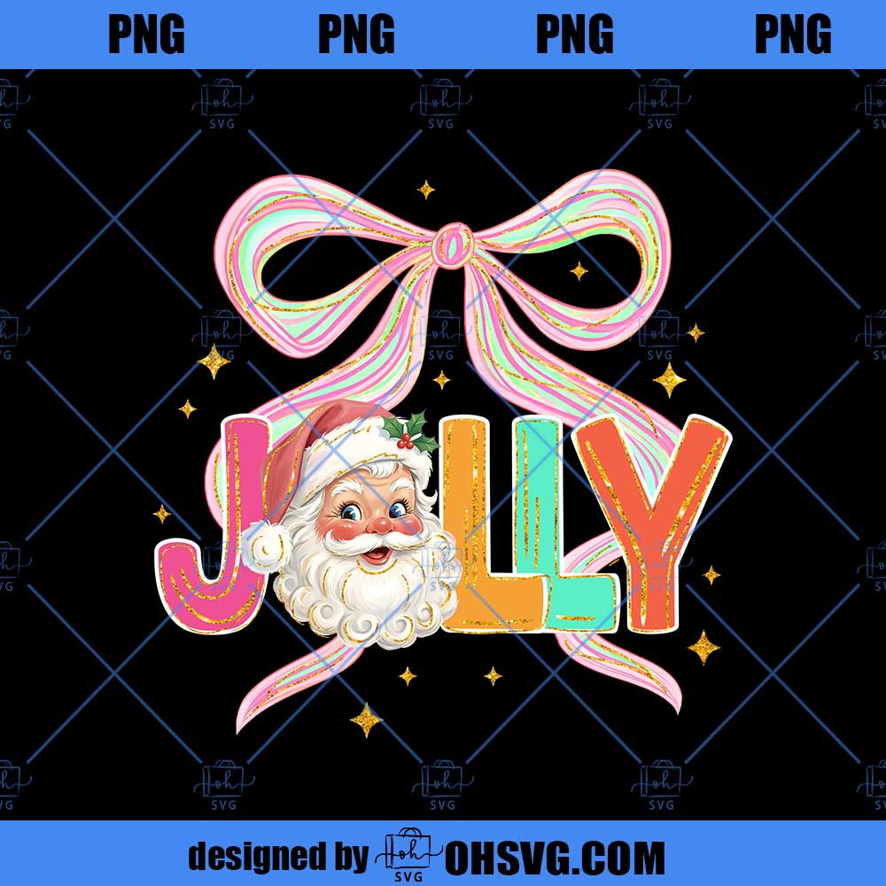 Retro Jolly Santa Shirt Design PNG, Jolly Saint Nicholas PNG File