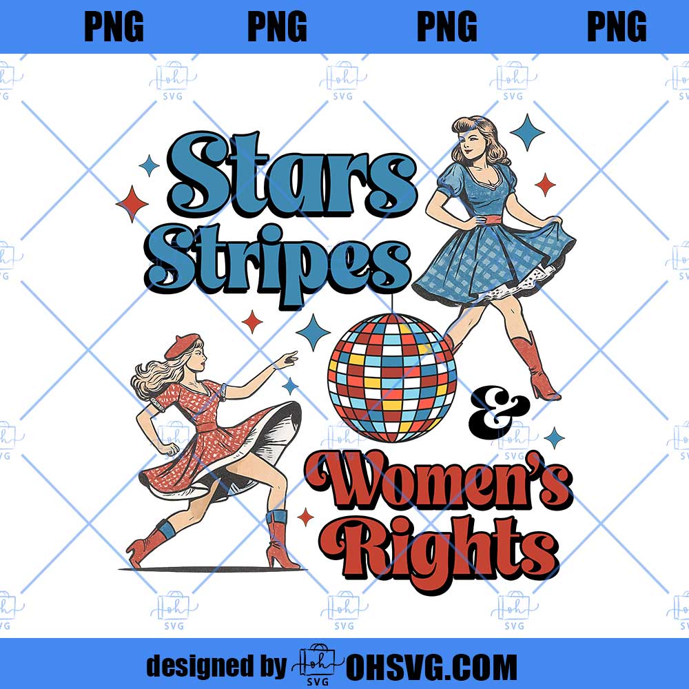 Retro Stars Stripes And Women's Rights Shirt, Stars Stripes Tee, Patriotic Feminist Shirt, Feminist 4th of July Shirt, Womens Rights Shirt