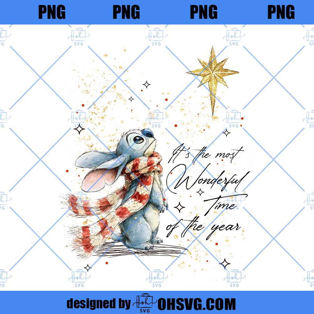 Retro Stitch Christmas PNG, Stitch Christmas PNG, Disney Christmas Holiday PNG