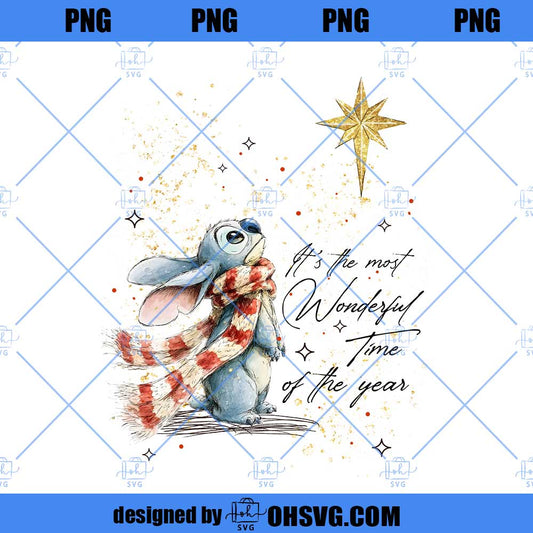 Retro Stitch Christmas PNG, Stitch Christmas PNG, Disney Christmas Holiday PNG