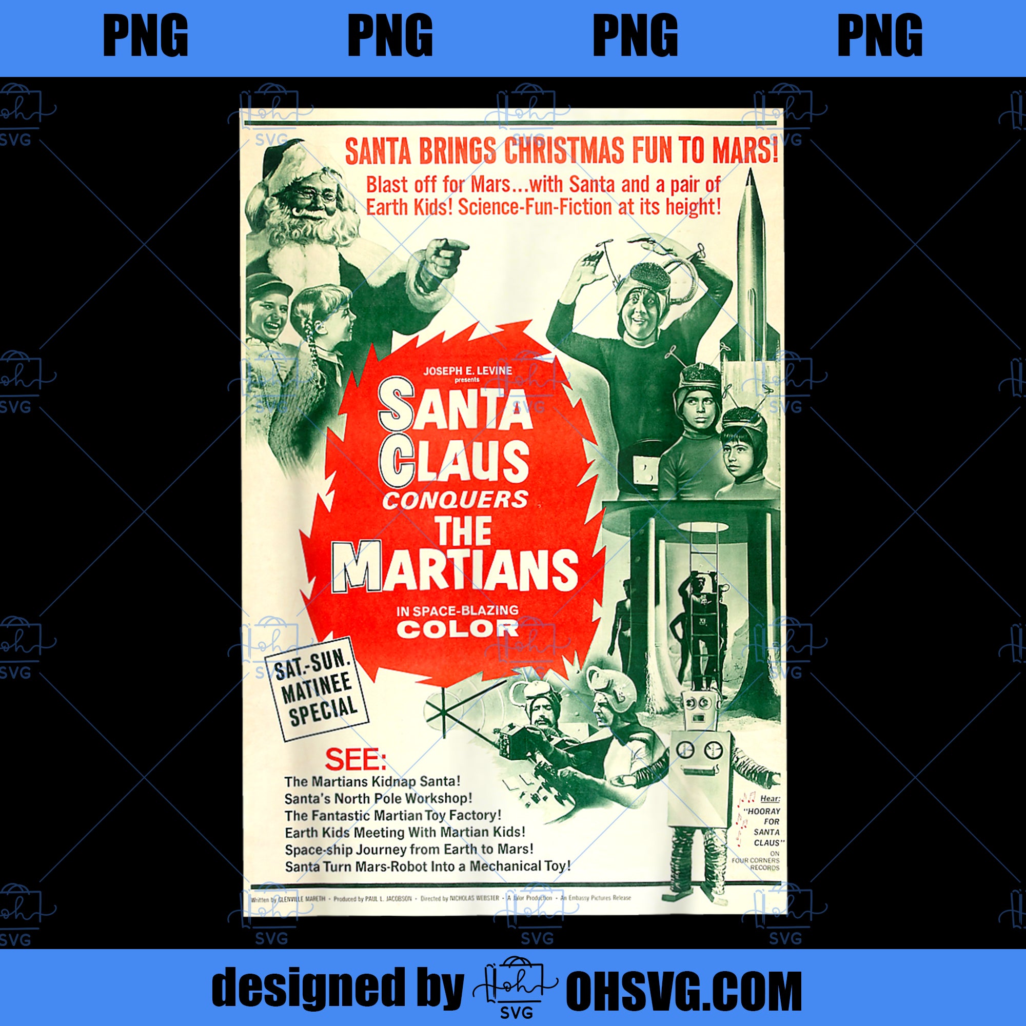 Santa Claus Halloween Christmas Poster Horror Sci Fi Movie PNG, Movies PNG, Poster Horror PNG