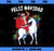 Santa Riding Unicorn Spanish Christmas Gift Feliz Navidad PNG, Magic Unicorn PNG, Unicorn PNG