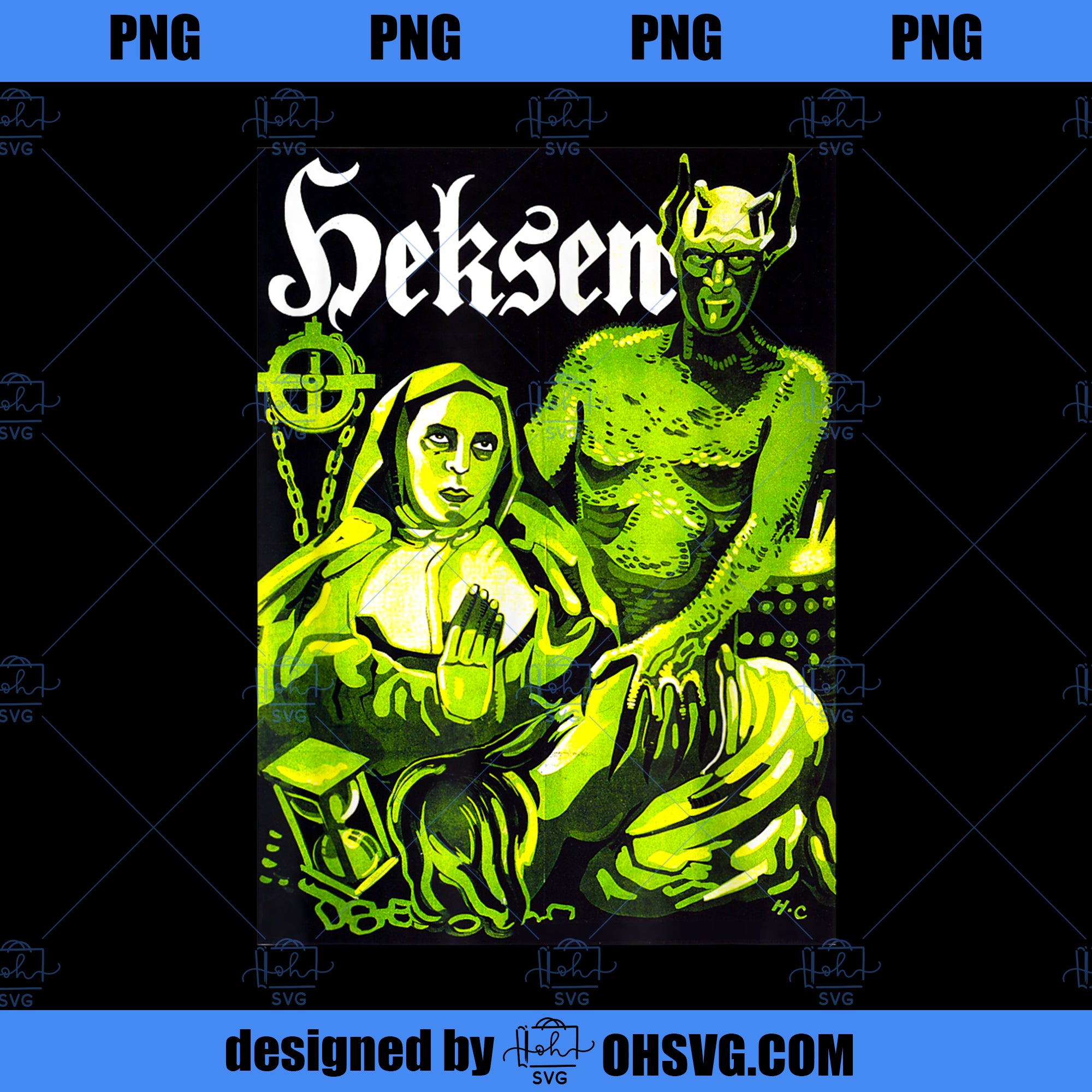 Satan Nun Witch Halloween Monster Poster Retro Horror Movie PNG, Movies PNG, Horror Movie PNG