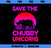 Save The Chubby Unicorns Retro Style Rhino PNG, Magic Unicorn PNG, Unicorn PNG