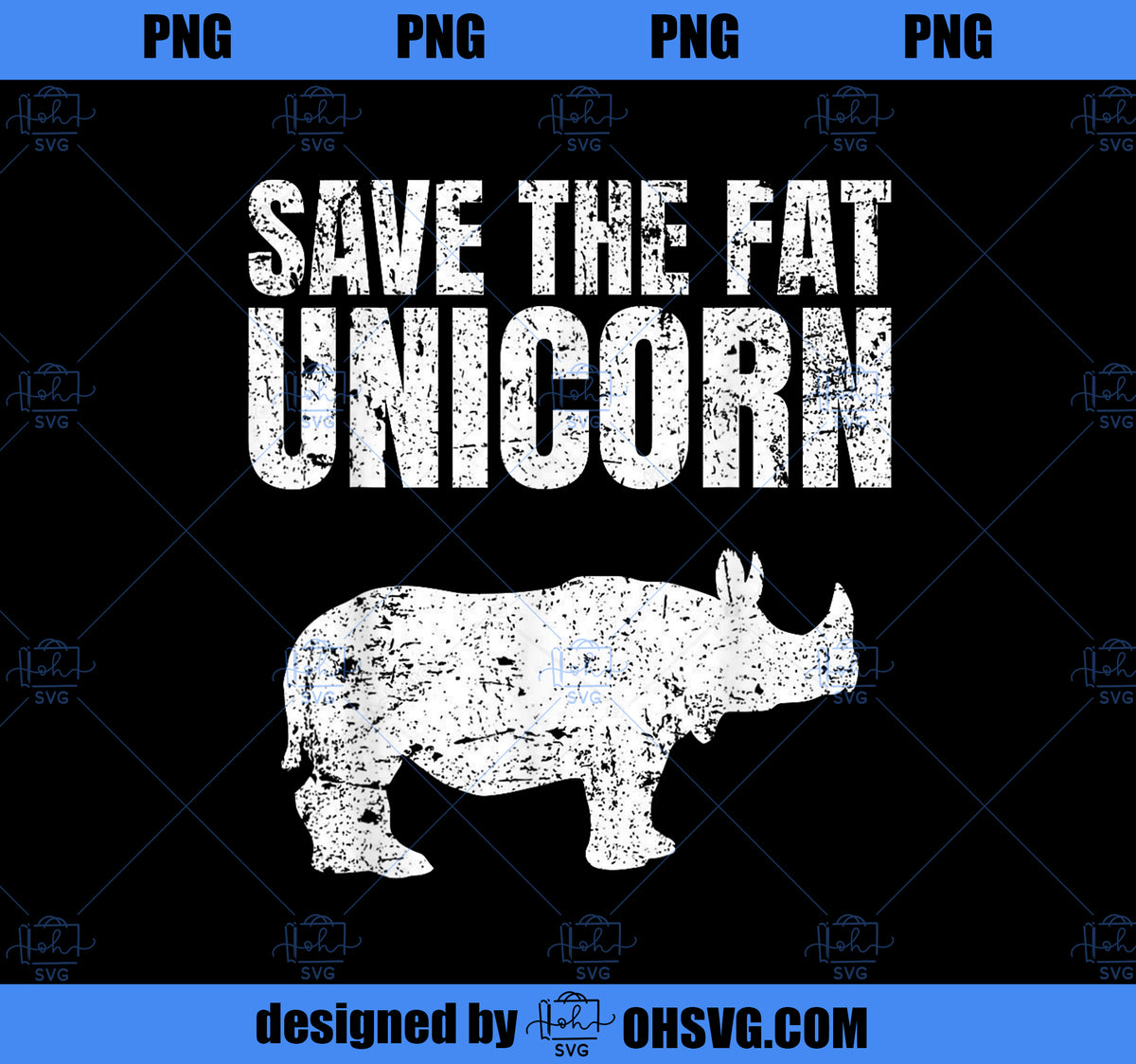 Fat Rinoh Save The Fat Unicorn Funny Rhino PNG, Magic Unicorn PNG, Unicorn PNG ...