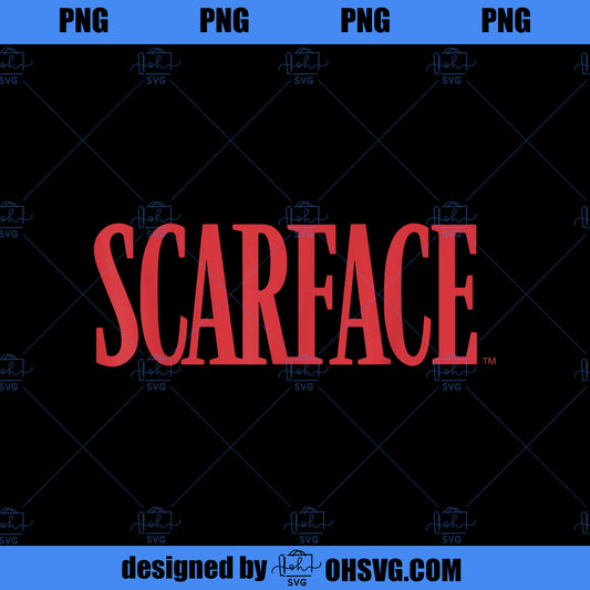 Scarface Bold Red Movie Text Graphic  PNG, Movies PNG, Scarface PNG