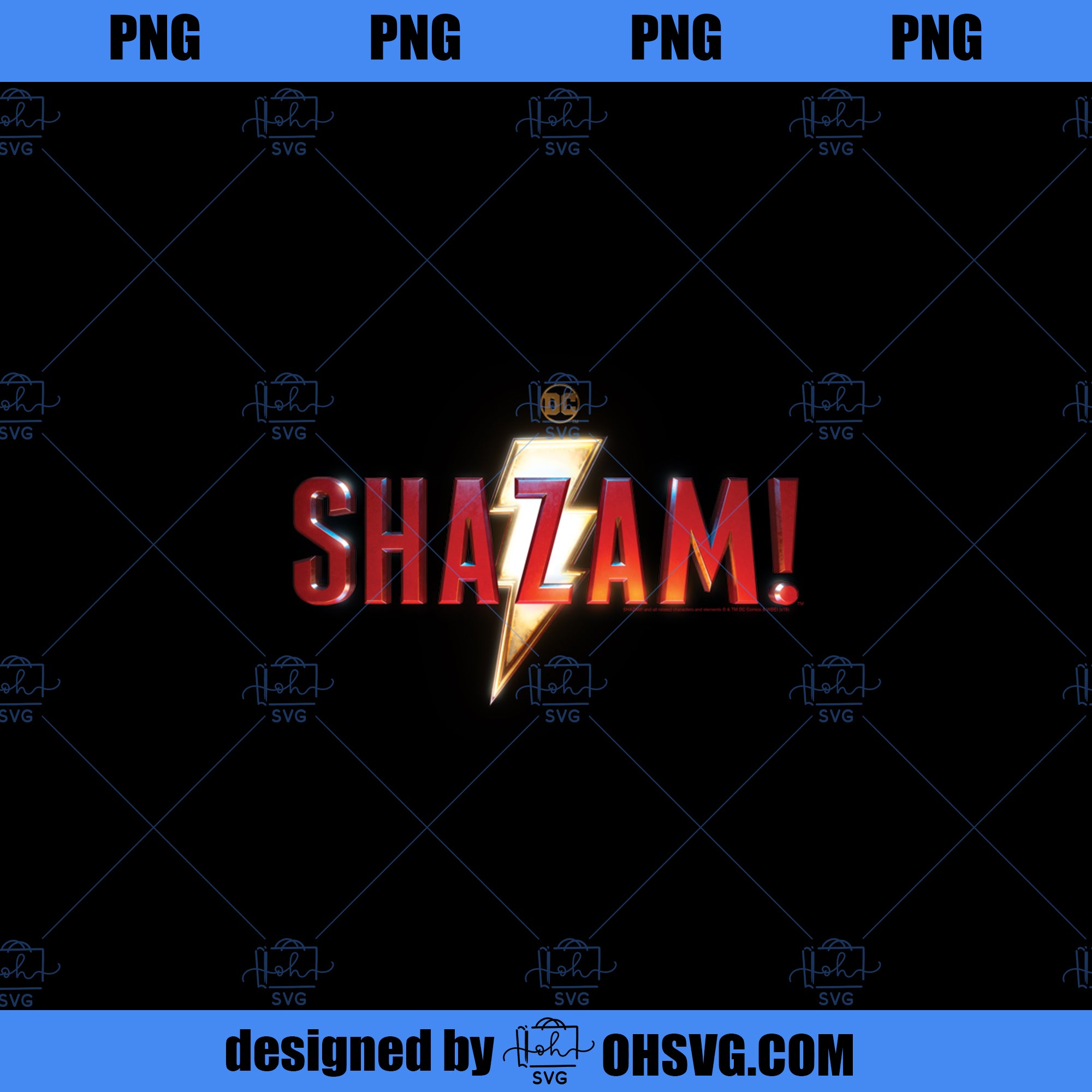 Shazam Movie Logo  PNG, Movies PNG, Shazam PNG