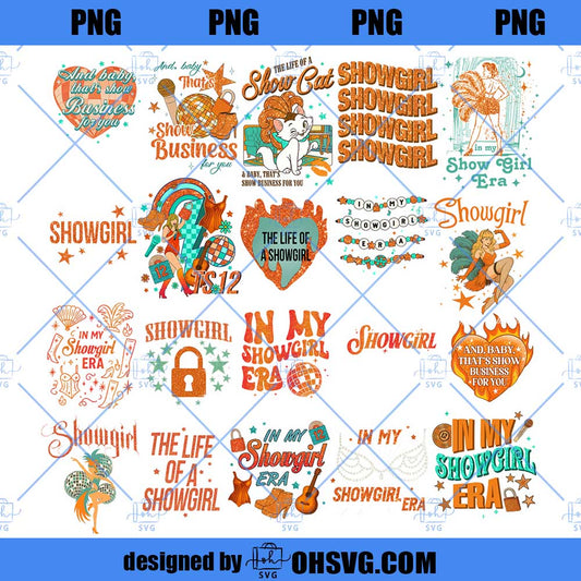 Showgirl Era PNG Bundle, Showgirl Life Digital, Retro Graphic Set, Concert Inspired