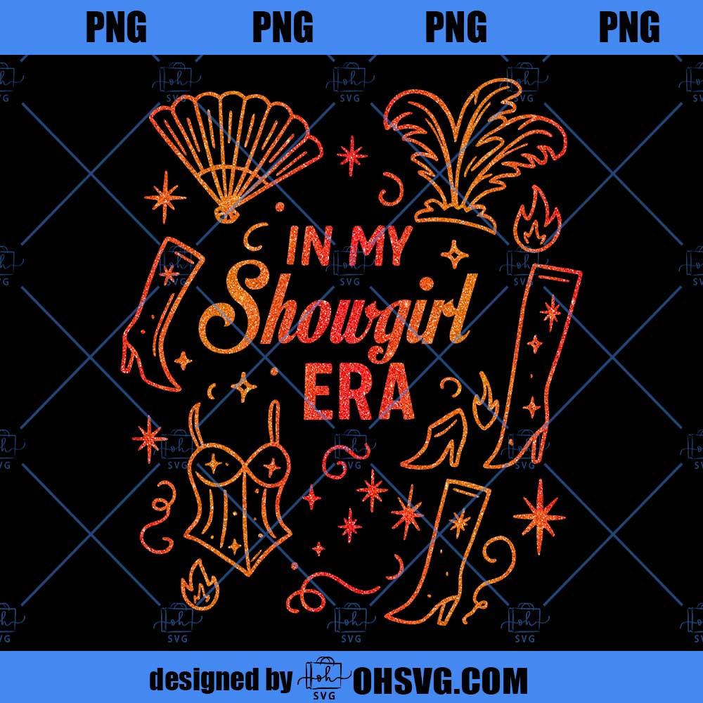 Showgirl Era Png, Orange Show Girl Png For Concert