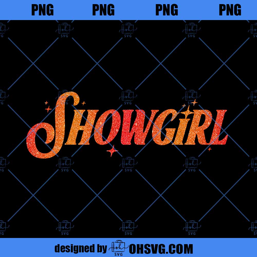 Showgirl Png Gift Gor Her, Orange Show Girl Png For Concert