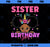 Sister Of The Birthday Girl Melanin Afro Unicorn Princess PNG, Magic Unicorn PNG, Unicorn PNG