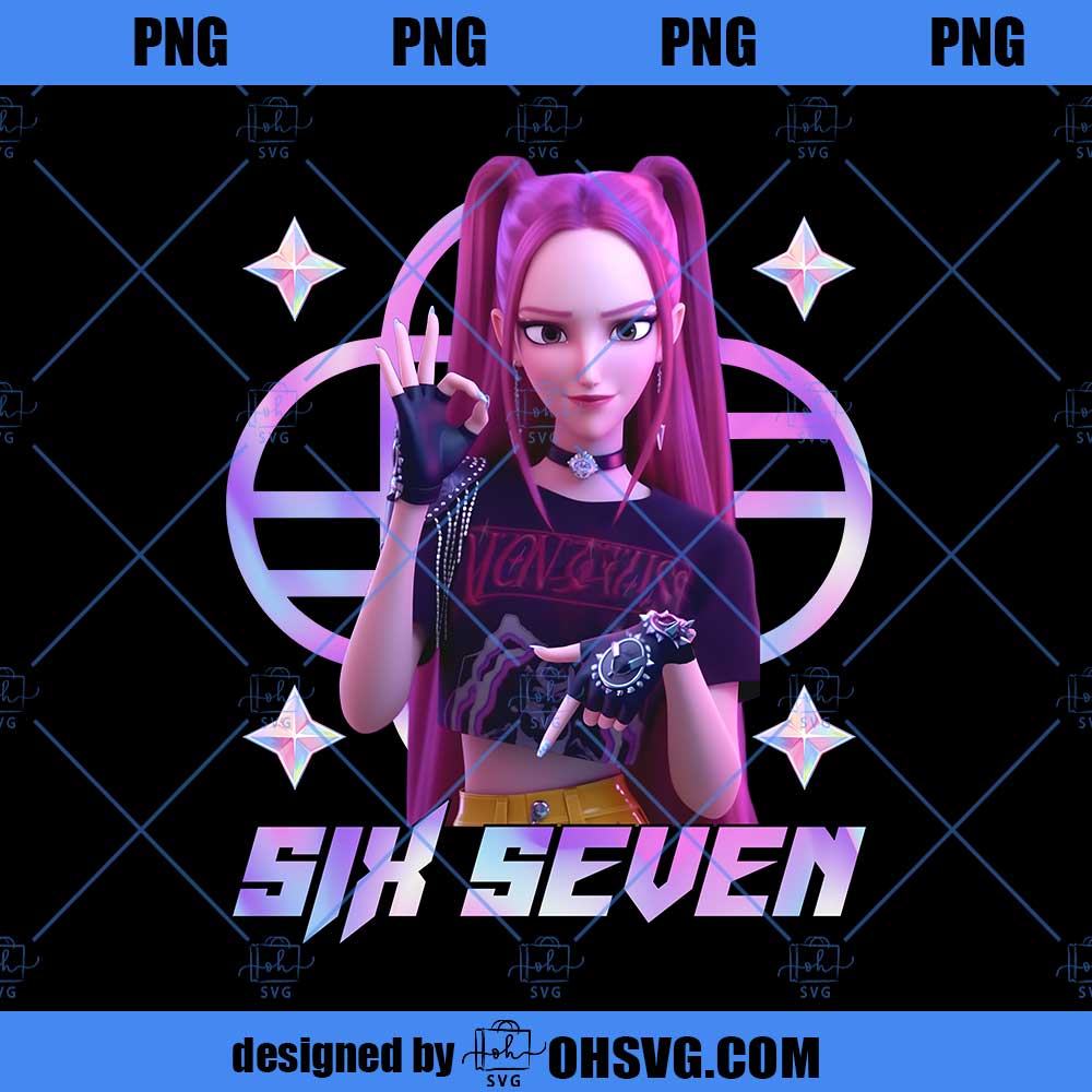 Six Seven 6 7 Meme Huntrix Saja Girls Hands Png, Funny 67 Png