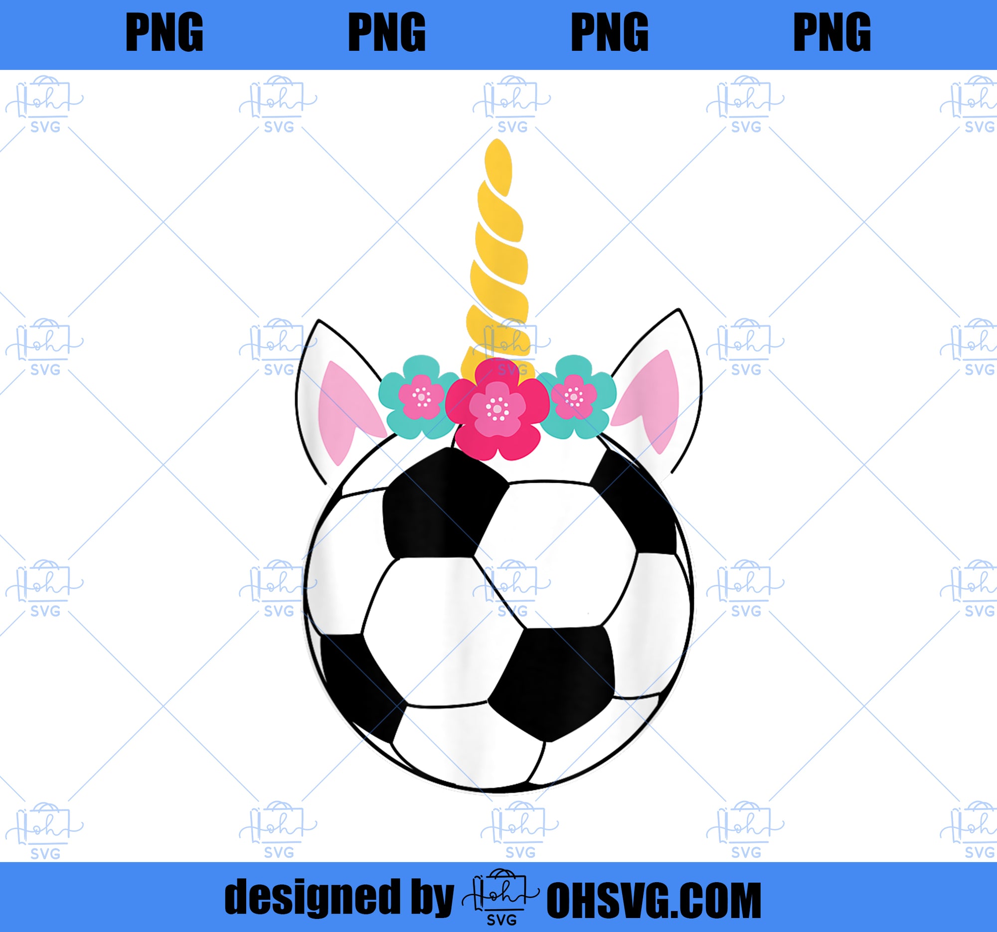 Soccicorn Funny Soccer Unicorn Pink Sparkle Girls PNG, Magic Unicorn PNG, Unicorn PNG