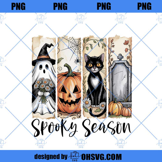 Spooky Season Png, Brushstroke Halloween PNG