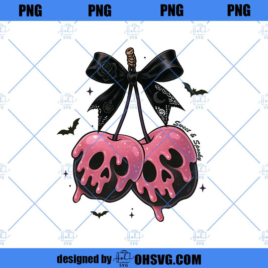 Spooky Season Png, Halloween Cherry Png