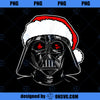 Star Wars Christmas Darth Vader Santa Hat Sketch Disney+ PNG, Disney PNG, Star Wars PNG