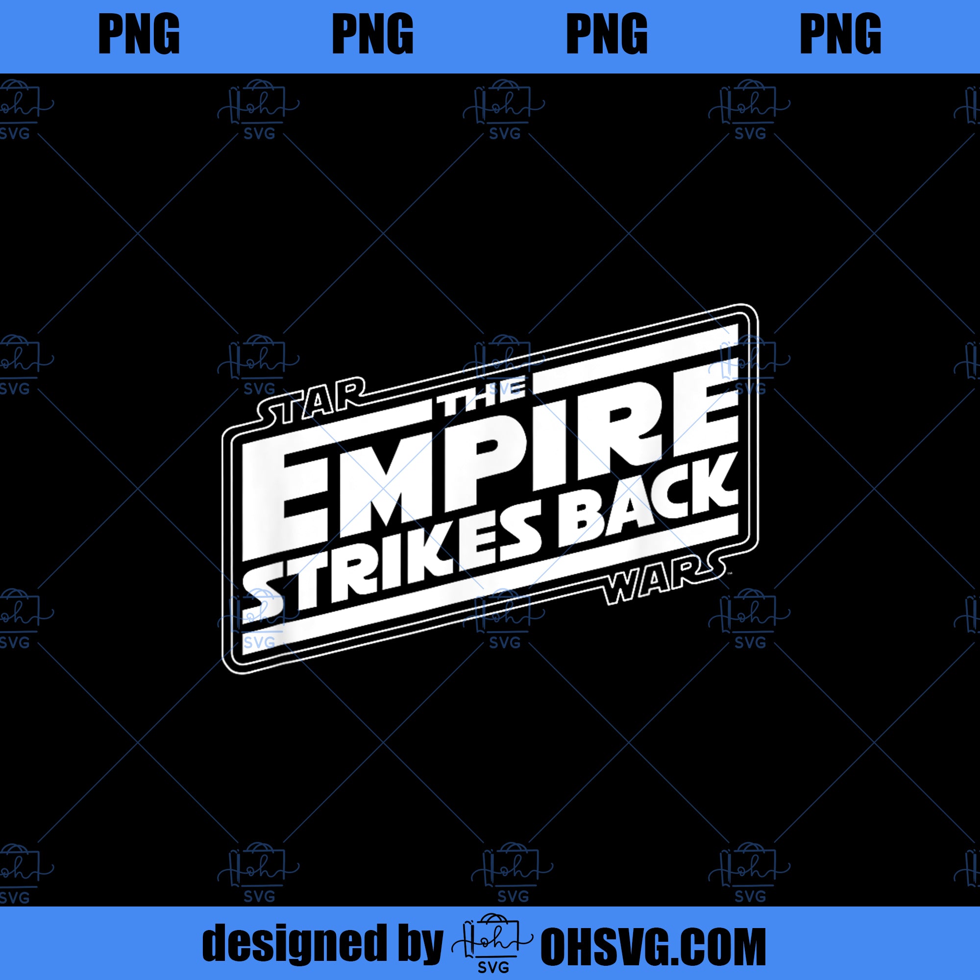 Star Wars The Empire Strikes Back Angled Movie Logo  PNG, Movies PNG, Star Wars PNG