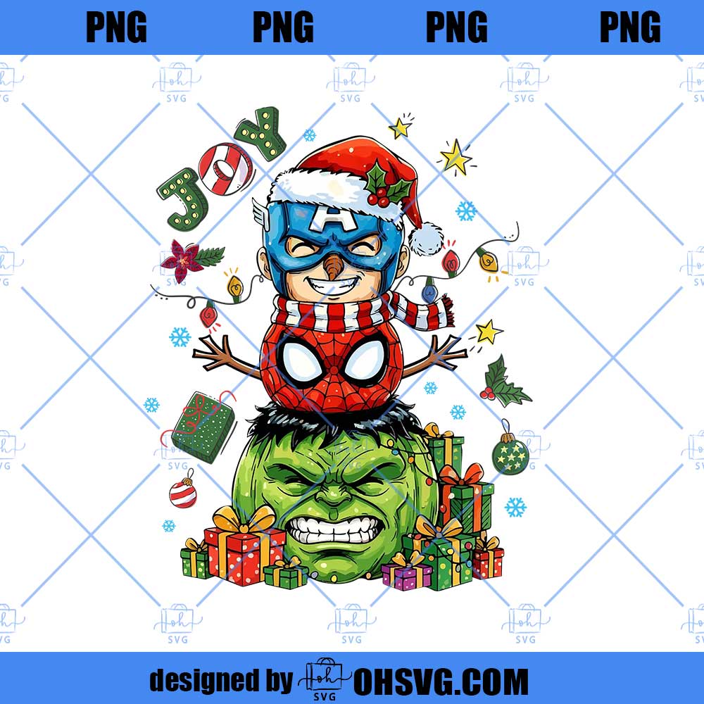Super hero Christmas Characters Png, Christmas Movies Png, Merry Christmas Png, Superhero Christmas Png, Funny Christmas Png