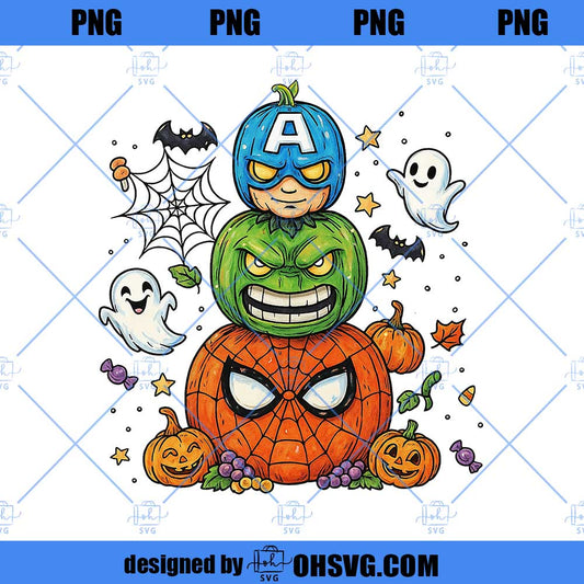 Superhero Magical Cartoon PNG, Magical Halloween PNG Doodle