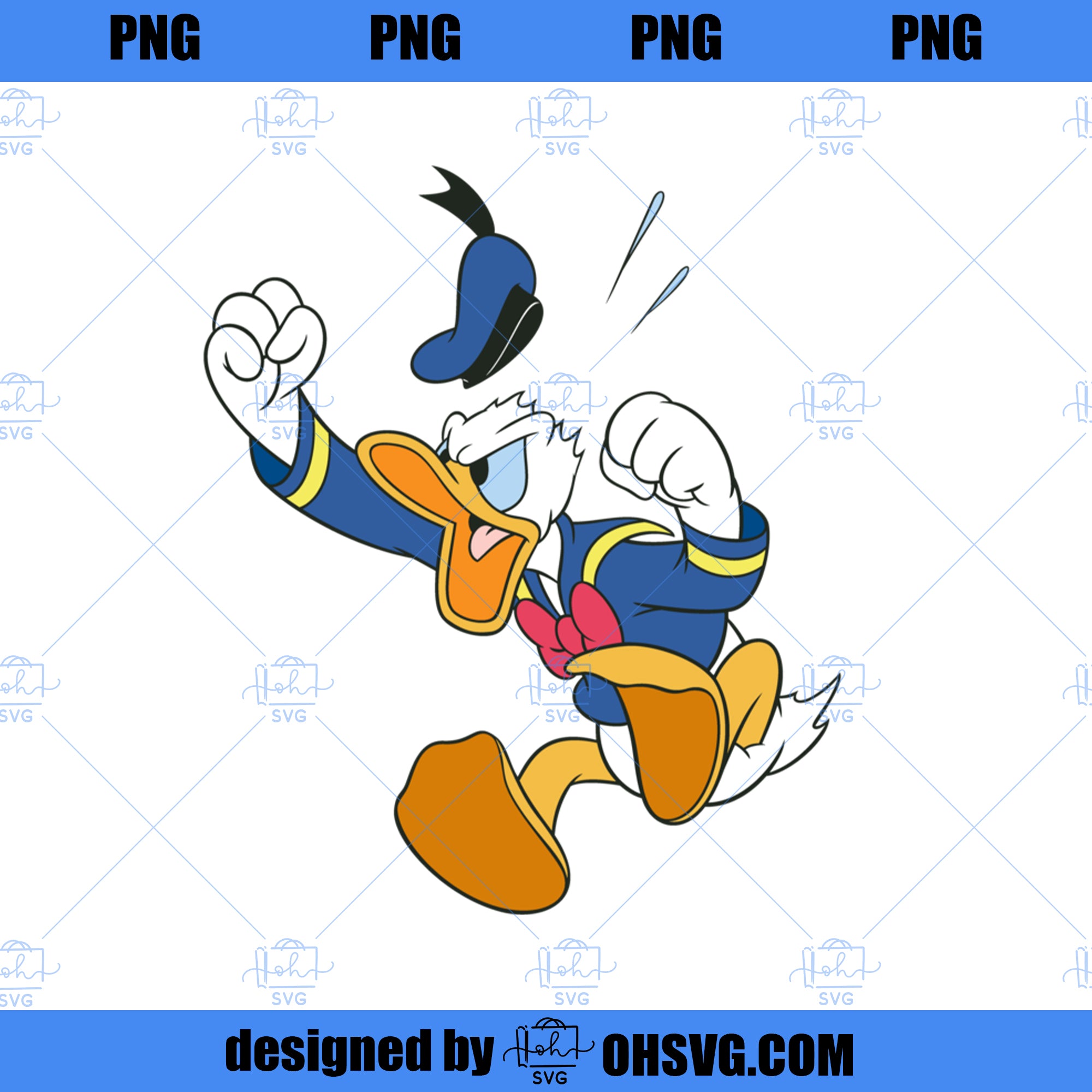 Disney Donald Duck Fit of Anger PNG, Disney PNG, Disney Donald PNG