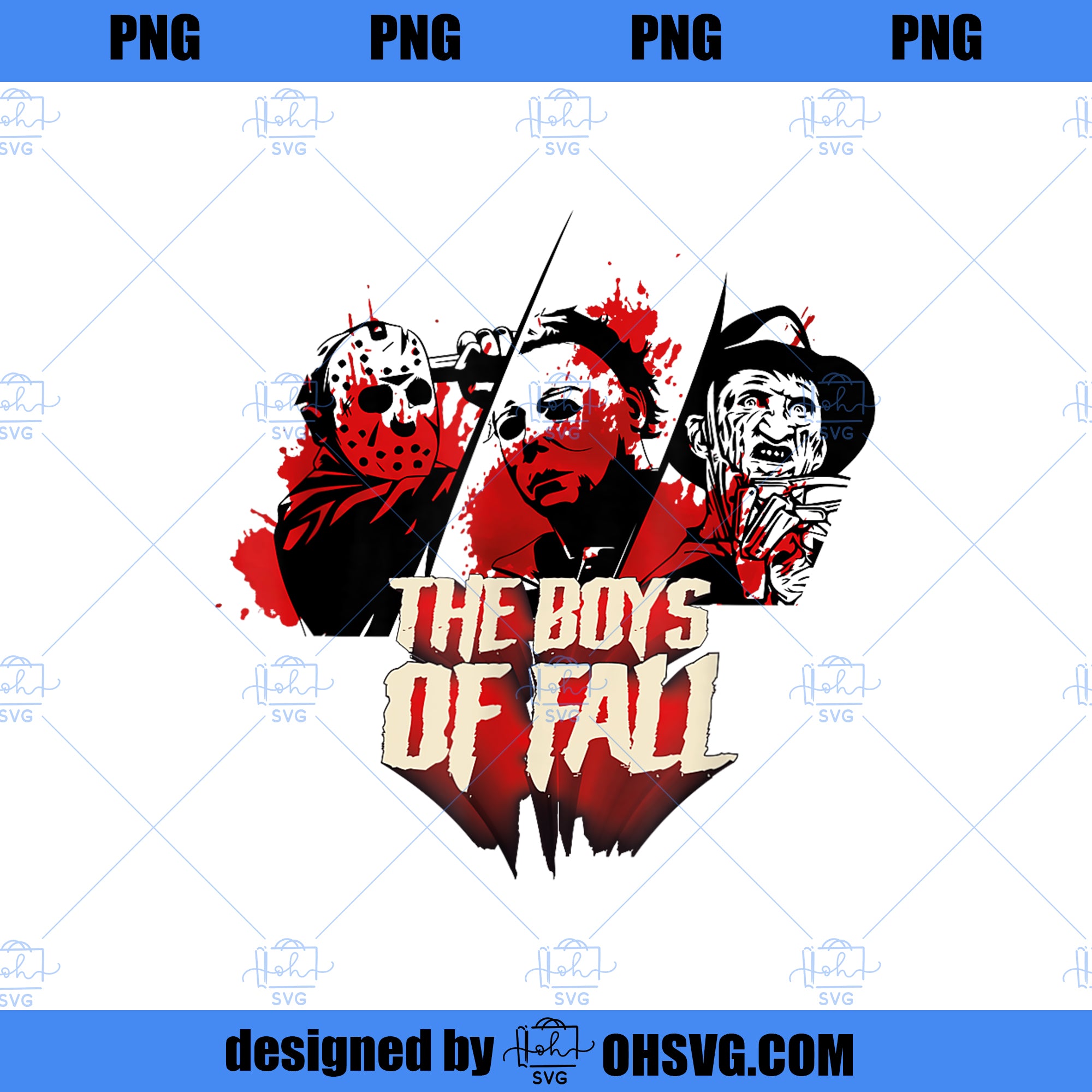 The Boys Of Fall Horror Movies Novelty Graphic Top PNG, Movies PNG, Horror Movies PNG