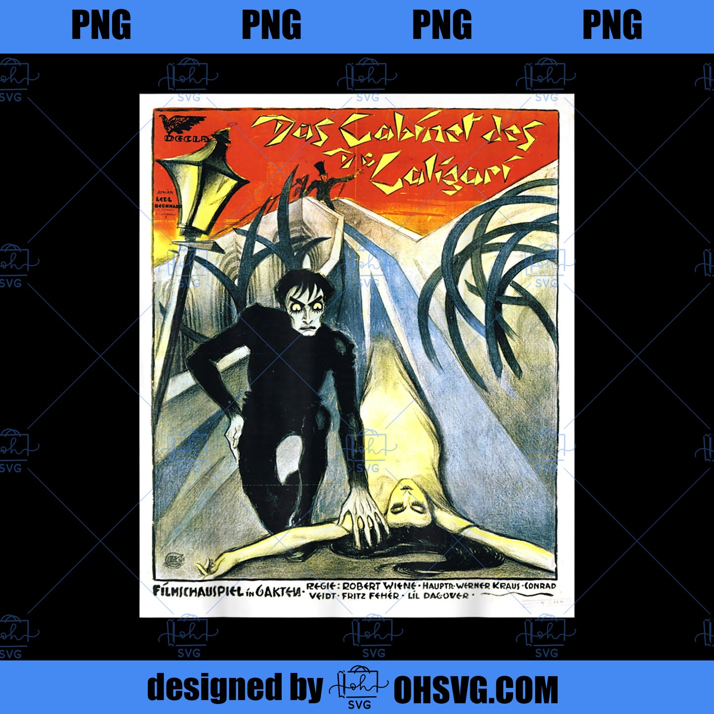The Cabinet of Dr Caligari poster PNG, Movies PNG, The Cabinet PNG