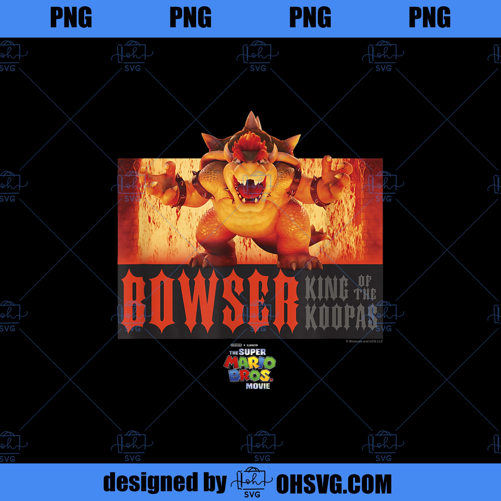 The Super Mario Bros Movie Bowser Roaring Portrait PNG, Movies PNG, Super Mario PNG