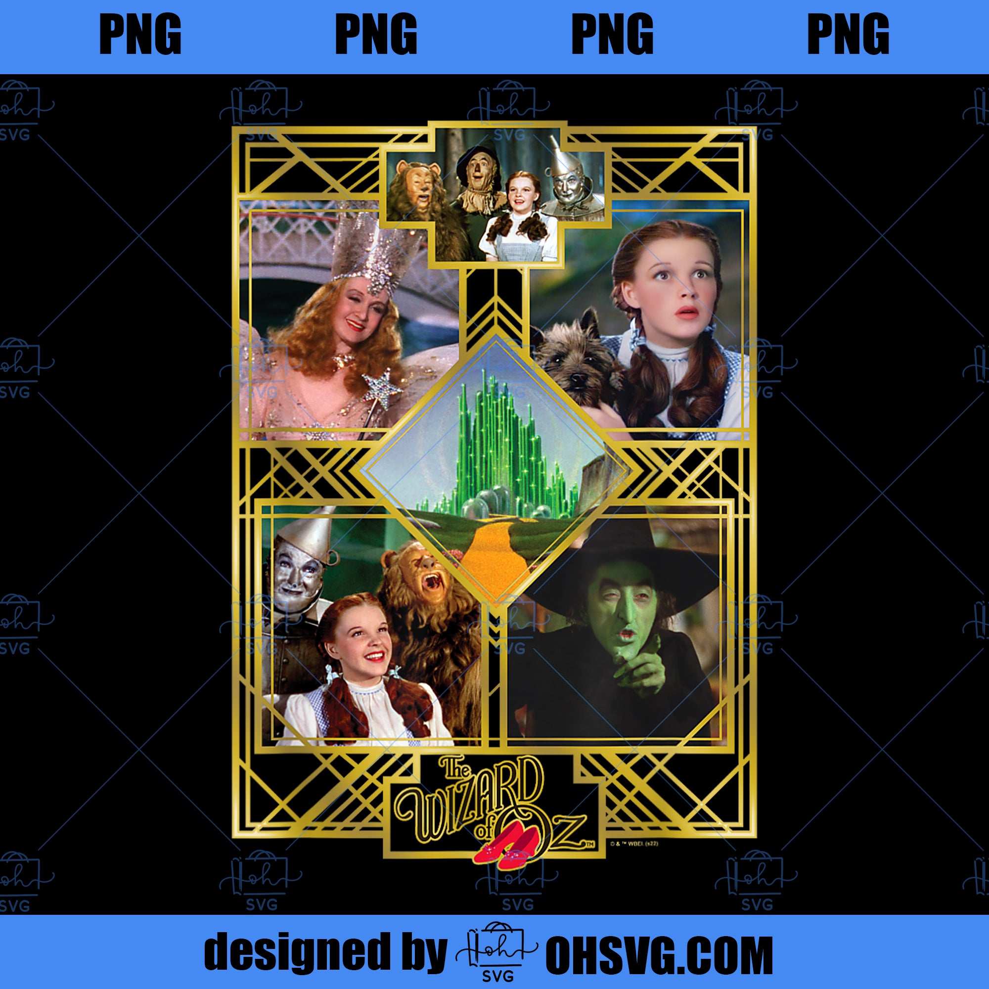 The Wizard of Oz Group Movie Panels Yellow Brick Road PNG, Movies PNG, Wizard PNG