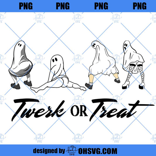 Twerk or Treat S PNG, Funny Ghost Halloween Design