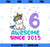 Unicorn 6th Birthday Girl Gift Love Awesome Bday 6 yo PNG, Magic Unicorn PNG, Unicorn PNG