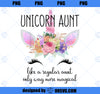 Unicorn Aunt Unicorn Birthday Aunt for Family Matching PNG, Magic Unicorn PNG, Unicorn PNG