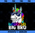 Unicorn Big Bro Brothercorn Brother of Unicorn Sister Gift PNG, Magic Unicorn PNG, Unicorn PNG