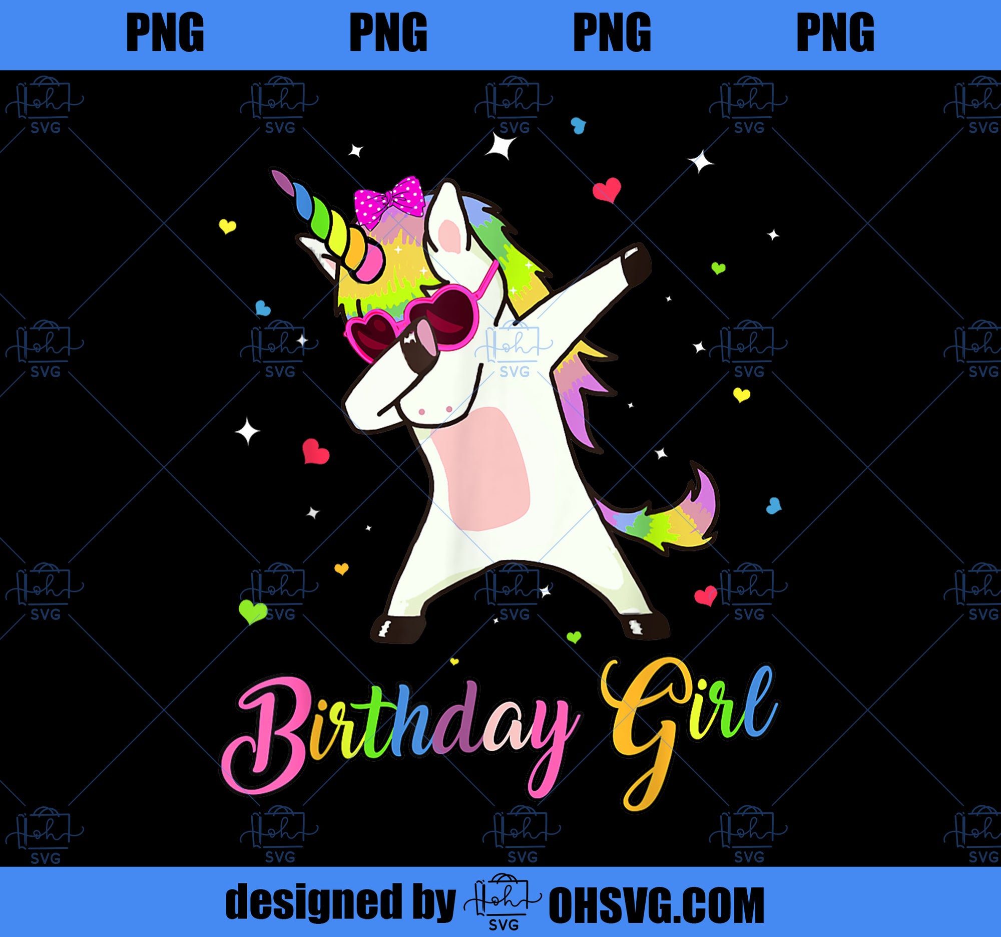 Unicorn Birthday Girl Dabbing Unicorn Birthday Princess Dab PNG, Magic Unicorn PNG, Unicorn PNG