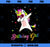 Unicorn Birthday Girl Dabbing Unicorn Birthday Princess Dab PNG, Magic Unicorn PNG, Unicorn PNG