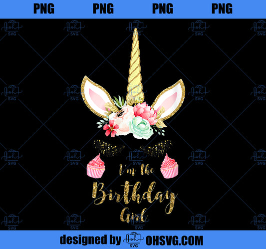 Unicorn Birthday , Birthday Outfit, Unicorn Gifts PNG, Magic Unicorn PNG, Unicorn PNG
