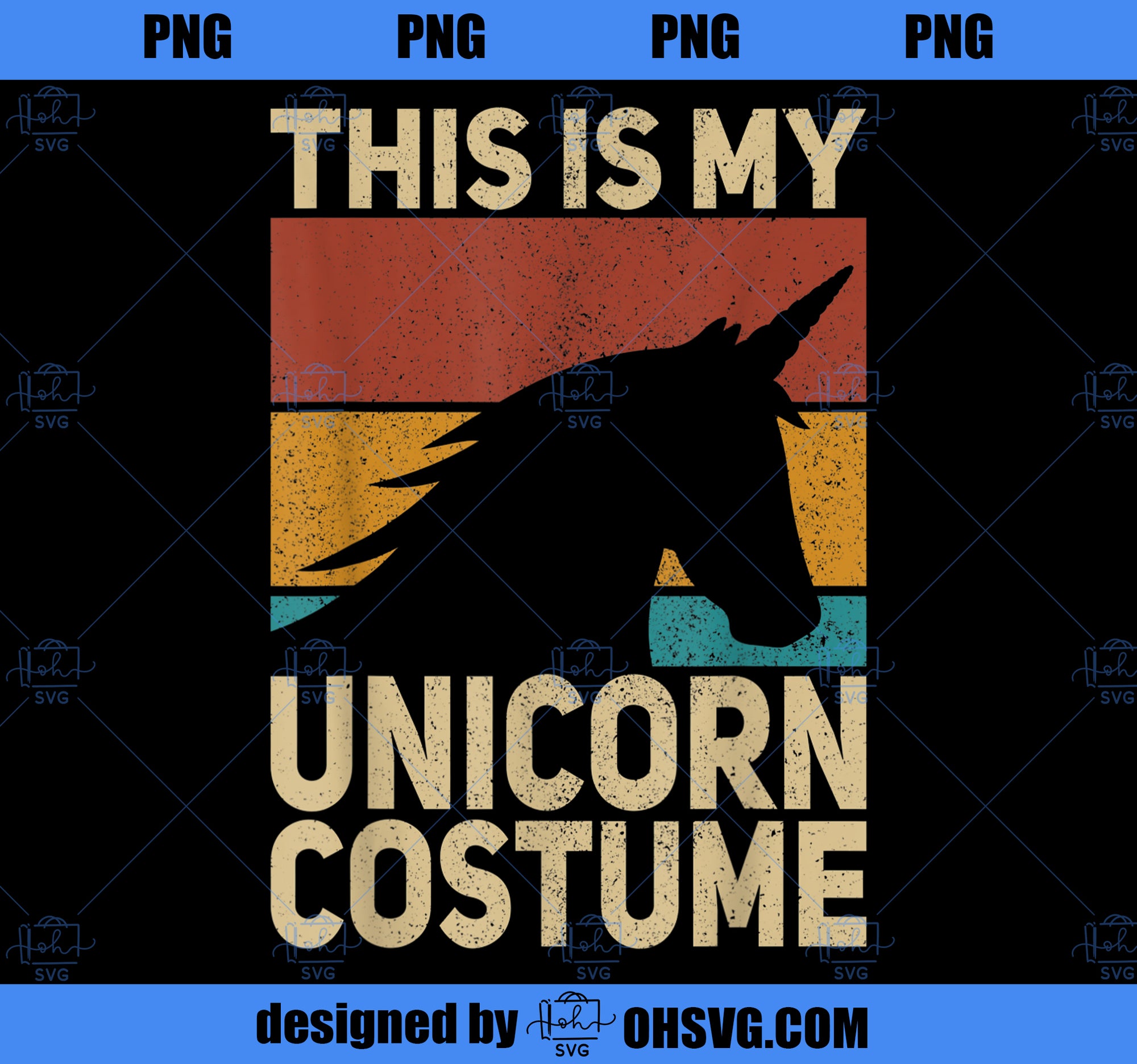 Unicorn Costume Retro Unicorn Outfit Men Women Kids Unicorn PNG, Magic Unicorn PNG, Unicorn PNG