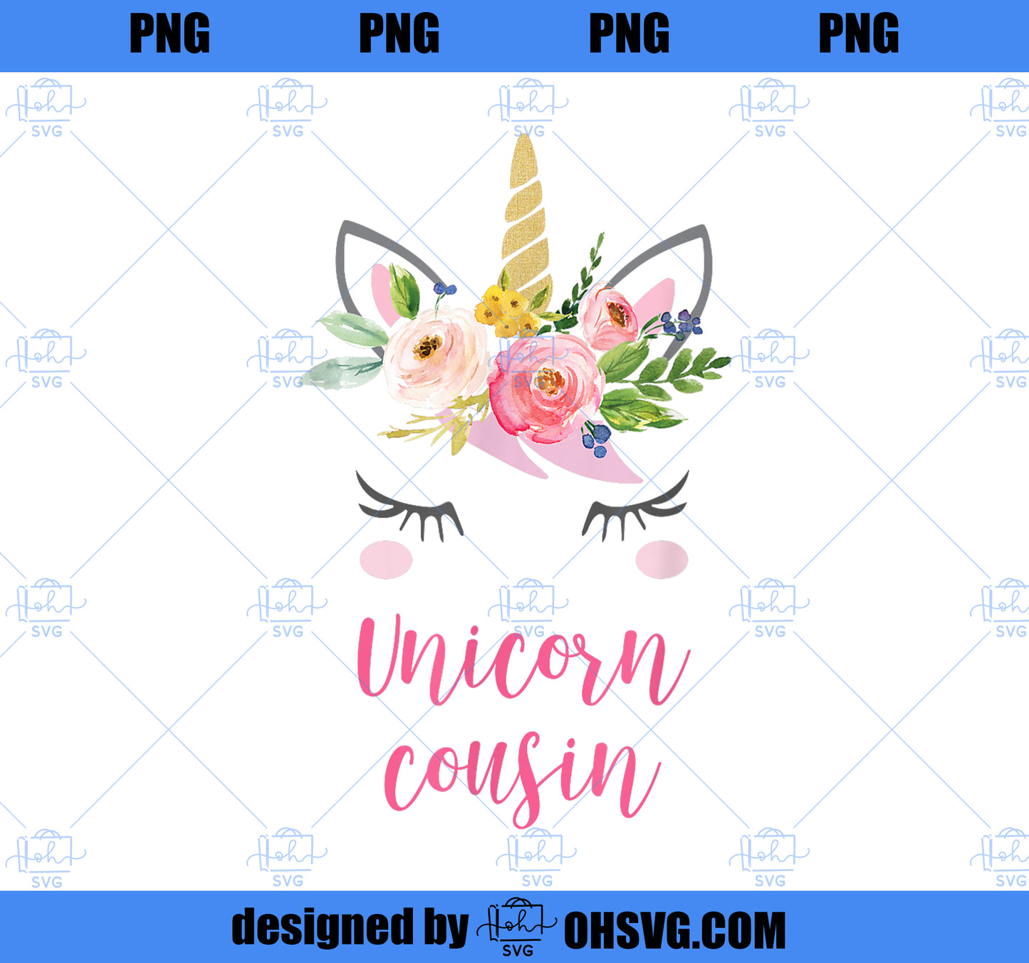 Unicorn Cousin Shirt, Gift for Cousin PNG, Magic Unicorn PNG, Unicorn PNG