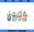 Unicorn Drinks Coffee Iced Latte Rainbow Cappuccino Cute PNG, Magic Unicorn PNG, Unicorn PNG