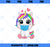 Unicorn Face Mask Cute Funny Unicorn Lovers Gift Quarantine PNG, Magic Unicorn PNG, Unicorn PNG