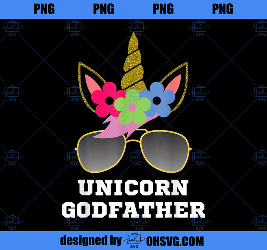 Unicorn Godfather , Unicorn Gift, Girl Birthday Party PNG, Magic Unicorn PNG, Unicorn PNG