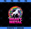 Unicorn Heavy Metal Funny Gift Premium PNG, Magic Unicorn PNG, Unicorn PNG