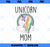Unicorn Mom Cute Funny Unicorn Shirt PNG, Magic Unicorn PNG, Unicorn PNG