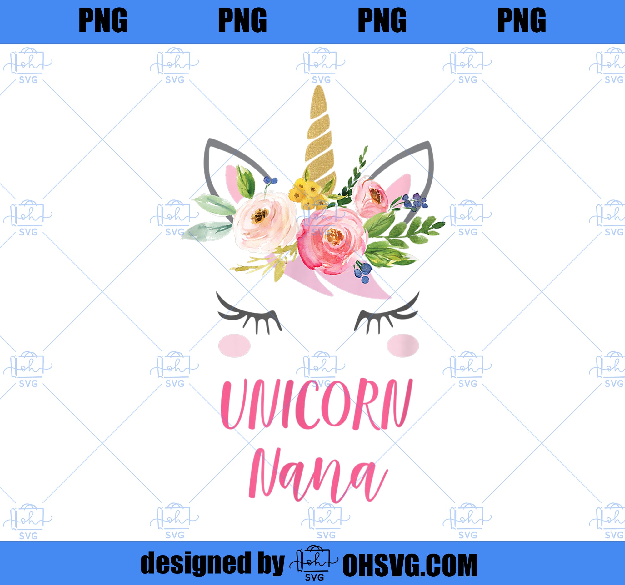 Unicorn Nana Shirt, Gift for Grandma PNG, Magic Unicorn PNG, Unicorn PNG