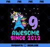 Unicorn Nurse 9th Birthday Girl Gift Love Awesome 9 yo PNG, Magic Unicorn PNG, Unicorn PNG